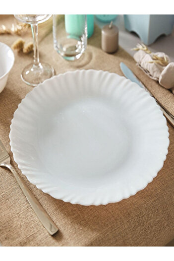 Luminarc Feston High Quality Round Shaped Dinner Plate White 25cm