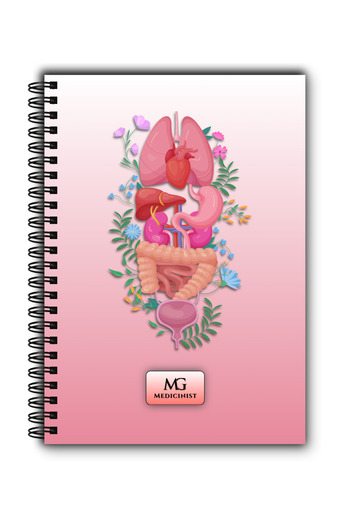 MG Medicinist Medical Notebook A5 - Inner Beauty - Vellum Sheets - 80 Sheets