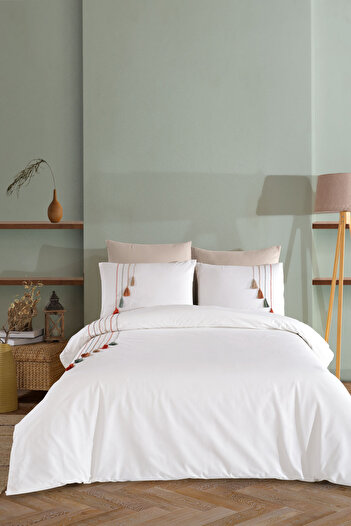 Elart Carmen Duvet Cover Set Double (200X220 cm) Beige
