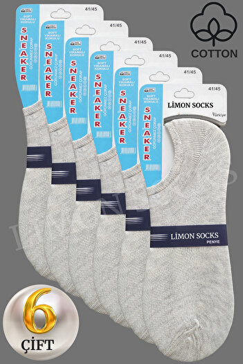 Limon Socks Women - Men Short Socks (6 Pairs) Invisible Ankle Length Booties Socks Set