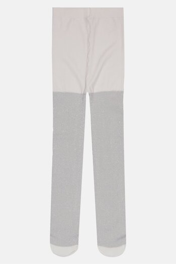 Fox Toddlers Girl Glittered Pull On Tights, Grey