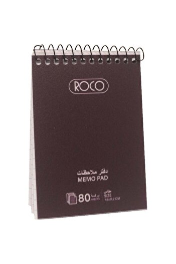 Roco Pocket Memo Notebook – 160 Pages, 7.9 x 11.2 cm, Lined, Purple Cover