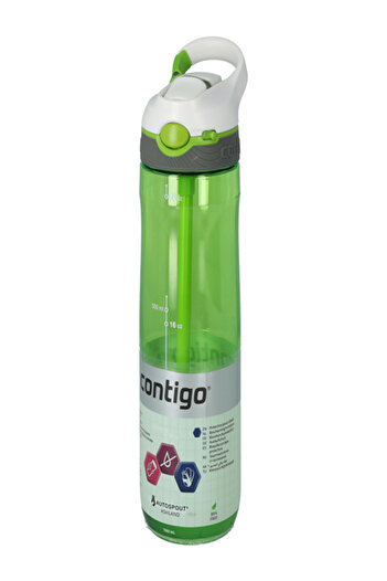 Contigo Autospout BPA-Free Water Bottle with Straw and Carabiner Clip
