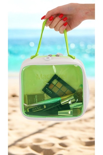 truvalıhelen Beach Bag Plastic Transparent with Zipper
