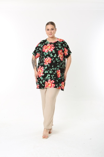 XL Modam Women's Plus Size Tunic Pants Suit