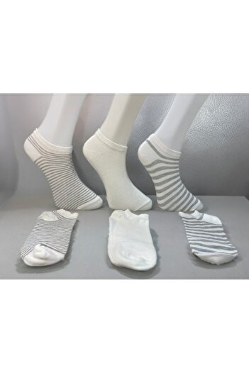 LAV SOCKS 3-Piece Women's Striped Women's Booties Socks