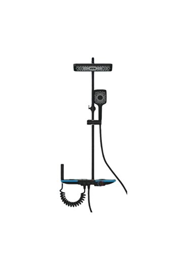 TrendiShop Set de Dus TrendiShop®, Termostatat, Montare pe Perete, Cu Cap de Dus Reglabil 80-115 cm, Afisaj LE