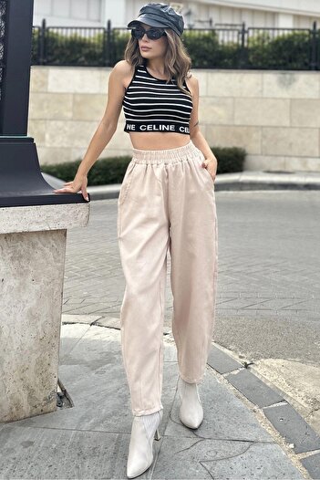 NEW LAVİVA Women's Gabardine Trousers - 700-3475