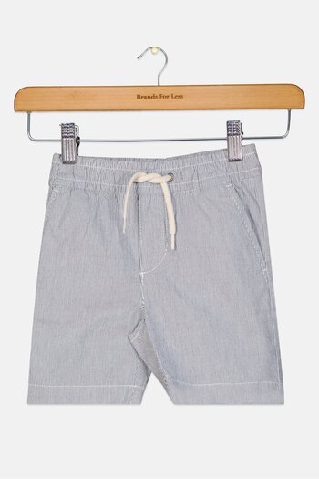 GAP Toddlers Boy Stripe Basic Shorts, Grey