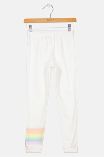 GAP Kids Girl Brand Logo Drawsting Sweatpants, Off White