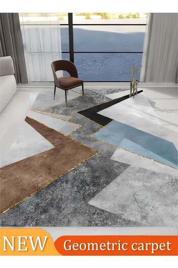 Generic Simple Living Room Bedroom Floor Carpet, Rectangular Soft Touch Carpet, Geometric Carpet, 160*230cm