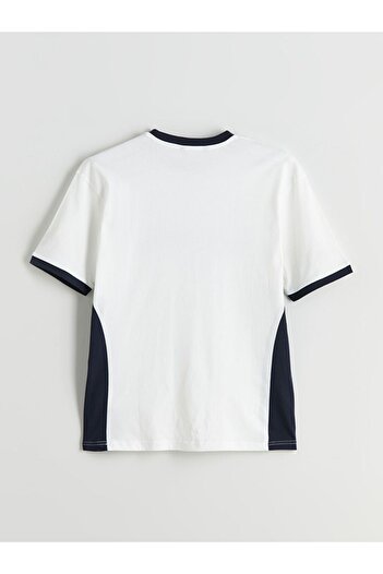 LC Waikiki Ανδρικό μπλουζάκι XSIDE Crew Neck Milano με στάμπα από βαμβακερό χτενισμένο