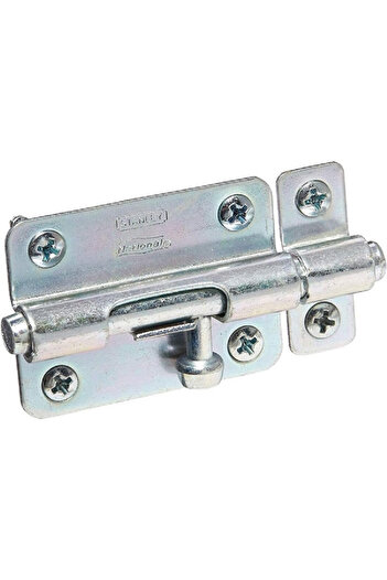 ACE Universal Mount Galvanized Rust-Resistant Secure Zinc-Plated Steel Barrel Bolt Silver 3inch