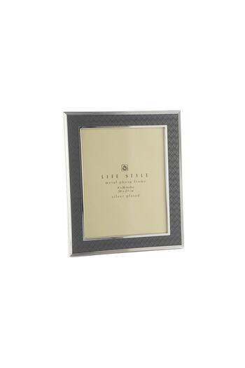 Mikasa Moor Mi̇kasa Moor Gray Silver Leather Frame 20X25Cm