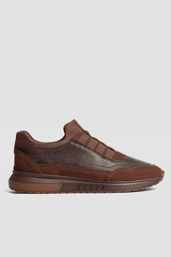 KİNGLE Brown Color Orthopedic Sole Sports Daily Casual Men's Shoes 5345K