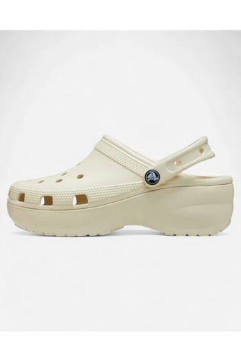 Crocs Classic Platform Clog W Women's Cream Slippers 2067502Y2