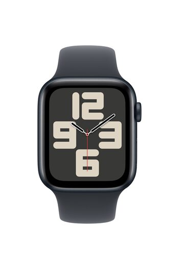Apple Ceas Smartwatch Apple Watch SE (2024), GPS, 40mm Midnight Aluminum Case, Midnight Sport Band - M/L