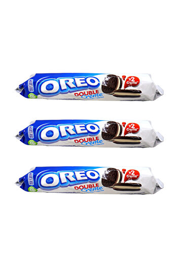 Oreo Double Cream Biscuits 185 G X3pcs