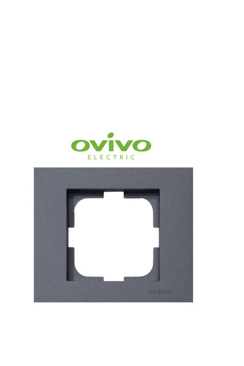 Silahlı Tower Smoked Single Frame Grano - Frame Compatible for Socket and Switch