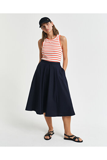 Gant Kadın Lacivert Loose Fit Etek