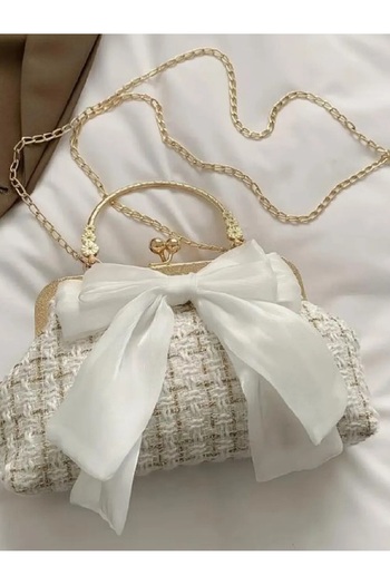 Mialos Heart Patterned Women's Shoulder Bag, Luxury Evening Dress Bag Is of Good Quality and Showy with Ribbon Detail