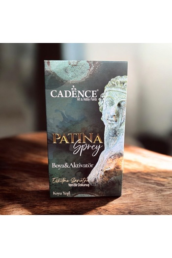 Cadence Patina Sprey Boya ve Aktivatör Seti – Antik Eskitme Efekti İçin Koyu Yeşil