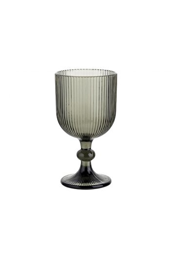 FLORINA Vacanza glass, grey glass, with stem, 370 ml
