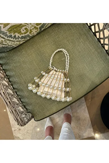 Merve Bayraktar Beauty Design Pearl Bag