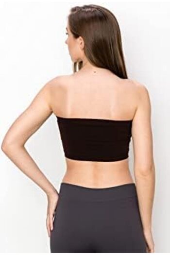 Glamroot Women's Strapless Non Padded Tube Bra, Free Size