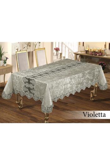 bursa çeyiz Luxury Vip Quality Intermediate Laced Model Velvet Table Cloth