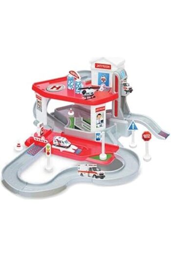 DEDE 2 Storey Hospital Garage Set And Mega Track