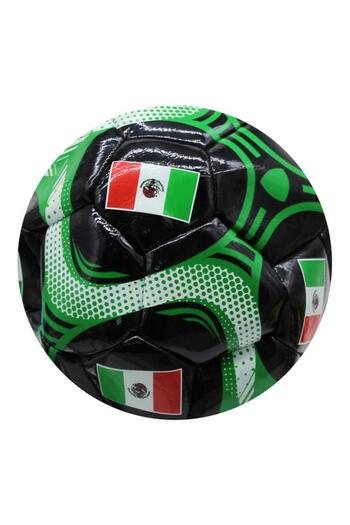 Generic Kole High Quality Mexico Comet Soccer Ball Green and Black Size 5 AC280