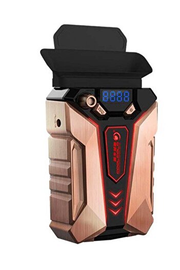 Generic COOLCOLD Portable Air Extracting Cooling Fan Rose Gold/Black/Red