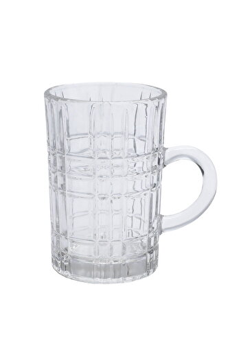 Alsaif Gallery Saif Gallery Glass Tea Cup Set, 6 Pieces - Clear