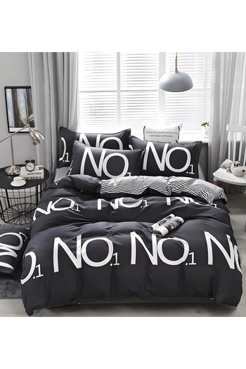 CHIRASO CHIRASO 4-Piece Bedding Set, Satin Cotton, Fitted Sheet 180x200 cm, 2 Pillowcases