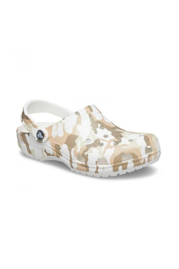 Crocs Saboți clasici cu imprimeu camo - alb/multicolor