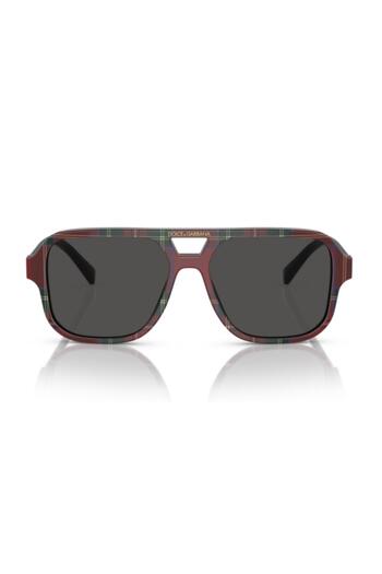 Dolce&Gabbana Dolce Gabbana Dx 4003 339787 50 Children's Pilot Patterned Bone Sunglasses