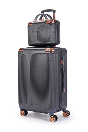LİMRA 5-piece luggage set with 4 wheels, solid and modern design