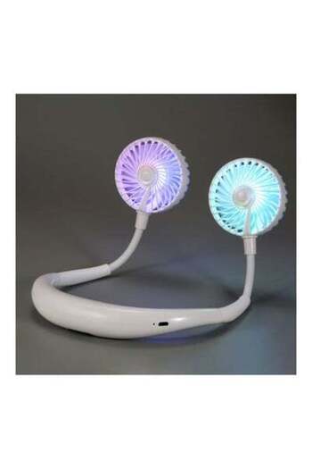 HALAMODO Dual-Headed Fan H32687-WL-su White