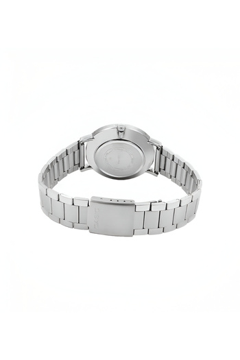 Casio Men’s Stainless Steel Minimalistic Black Dial 3-Hand Analog Watch