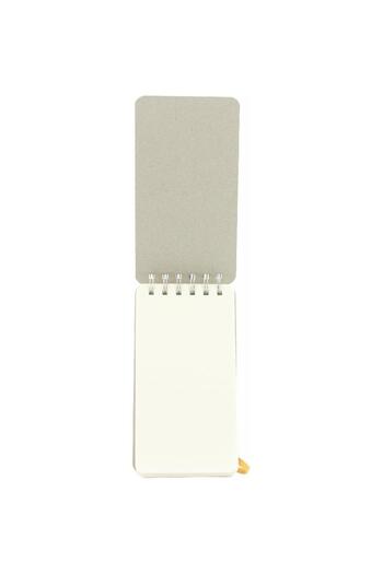 Roco Memo Notebook – "I Go To School By Tram", 3.7" x 6.8", 160 Pages, Beige/Yellow