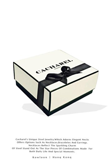 cacharel classic Beyaz Altın Kaplama Çelik Kolye