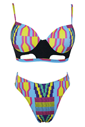 WildFashion Sexy swimsuit with colorful print and cutouts SW1003-49