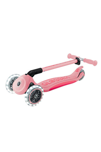 Globber Elite Deluxe Işıklı Scooter Pastel Pembe 439-710