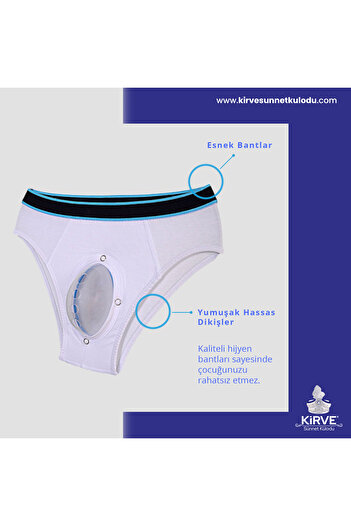 Kirve Baby-Child Circumcision Panties Slip 5-8 Years 13-20 kg Circumcision Clothing Circumcision Panties Slip