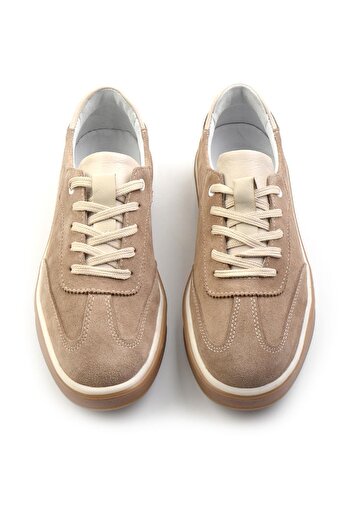Bambi Bej Leather Erkek Casual Ayakkabı E01084441202