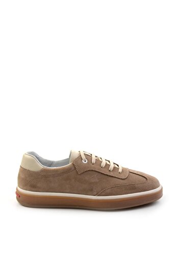 Bambi Bej Leather Erkek Casual Ayakkabı E01084441202