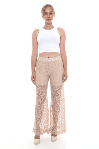 MODAMOR Shorts Lined Beige Lace Pants