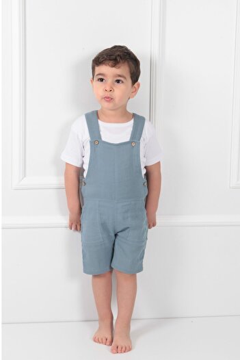 Cuckoo Cotton Baby Boy Kids Summer Cotton Jumpsuit 1-6 Years