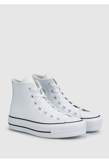Converse Bílé dámské tenisky Chuck Taylor All Star Leather Platform 561676c